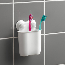 Suport periute de dinti, montare pe ventuze