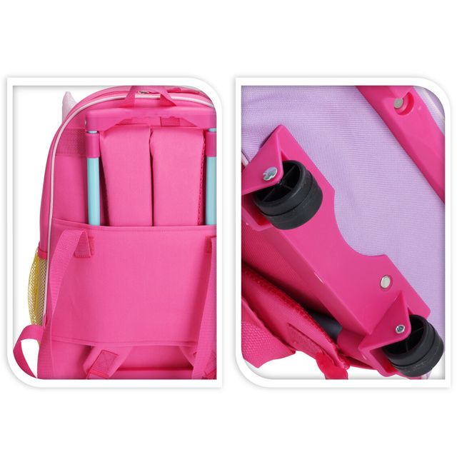 Valiza de calatorie pentru copii, cu rotile, 30 x 13 x 42 cm