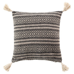 Perna decorativa pentru living JOLY, cu ciucuri, 40 x 40 cm