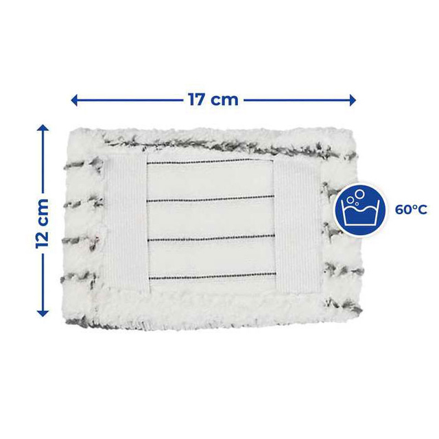 Rezerva pentru mop detașabila, microfibră, 2 bucăți