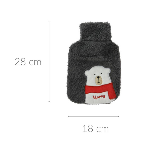 Sticlă de apă fierbinte cu model de iarnă