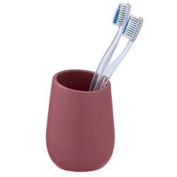 Pahar ceramic pentru periuțe de dinți BADI, gri, Wenko