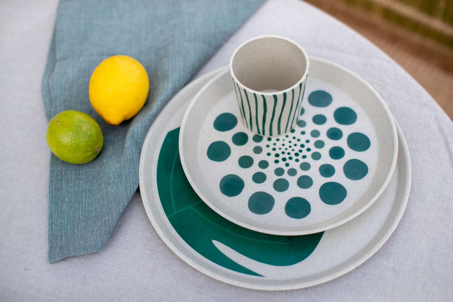 Set farfurii, MONSTERA, ø20,5 cm, 4 bucati, KOZIOL