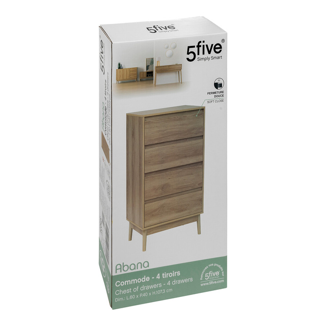 Comoda cu sertare ABANA, 60 x 40 x 107,3 ​​cm