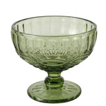 Pahar pentru inghetata din sticla, verde, 250 ml