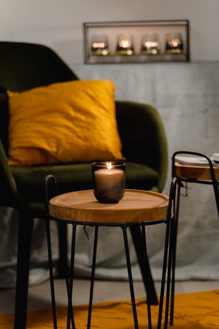 Set 2 masute de cafea din lemn de tec,cadru metalic