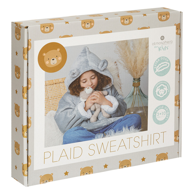 Poncho cu gluga pentru copii