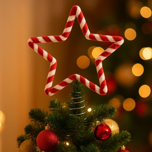 Stea pentru vârful bradului, 19 cm