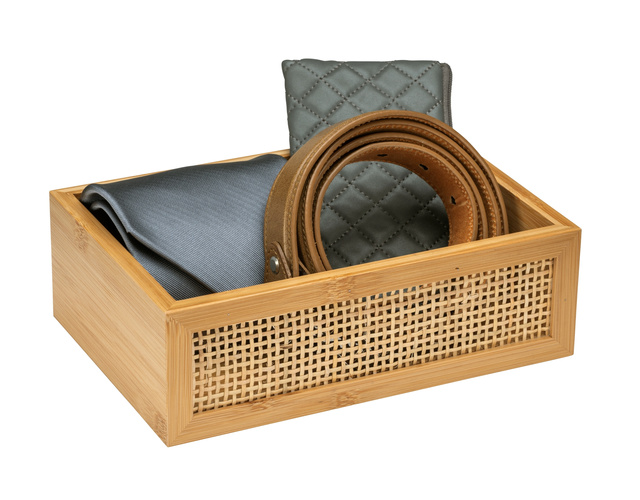 Suport cosmetice ALLEGRE BAMBOO, 22 x 7 x 15 cm, WENKO