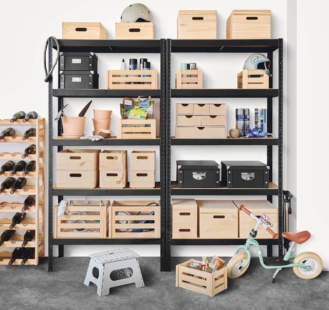 Recipient multifuncțional, organizator din lemn, ZELLER