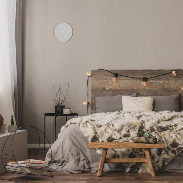 Ceas de perete pentru dormitor, camera copiilor cu mecanism silentios, Ø 30 cm