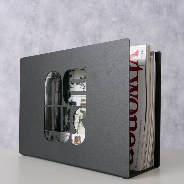 NEWS stand de ziare metalic, 20 x 10 cm