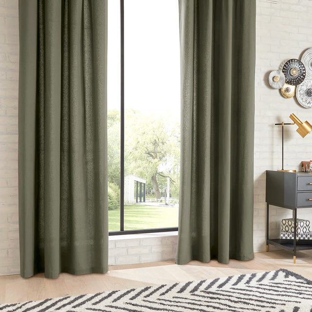 Perdea din bumbac ANJALI cu inele, 135 x 240 cm