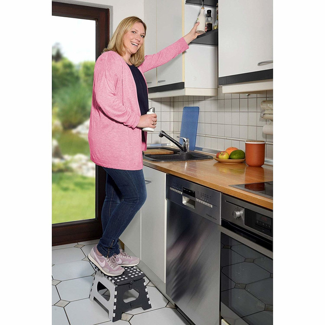 Scaun pliabil SECURA antiderapant, max. 150 kg