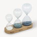 Set trei clepsidre decorative SABI, inaltime 15 cm