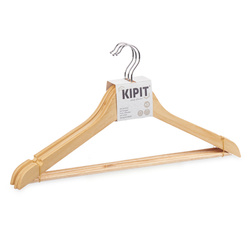 Umerașe de lemn pentru garderobă WOODEN, 3 bucăți