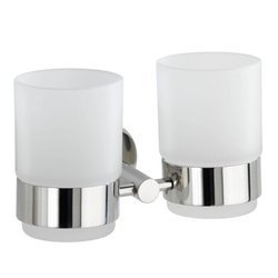 Suporturi periuță de dinți montate pe perete, culoare argintie