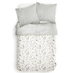 Lenjerie de pat din bumbac Marble, reversibila, 220 x 240 cm