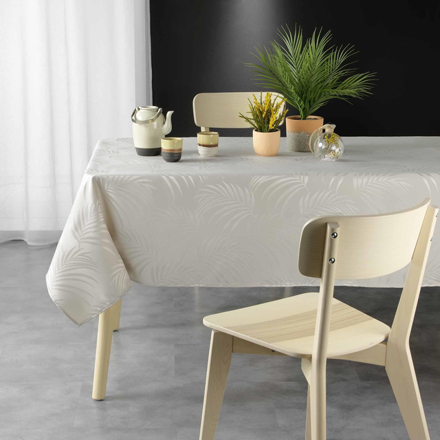 Fata de masa dreptunghiulara Jacquard PLUMETTE, 140 x 240 cm