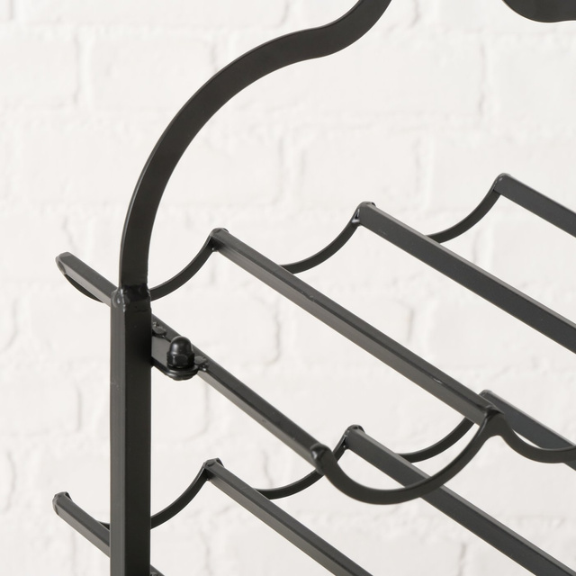 Suport metalic pentru vin în formă de sticlă BOTELLA, înălțime 54,5 cm