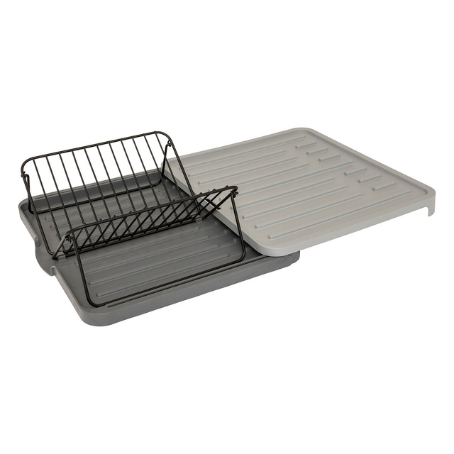 Suport extensibil pentru vase cu scurgere Neo gri