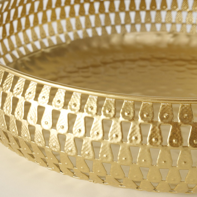 Set 2 boluri decorative Galdo, auriu