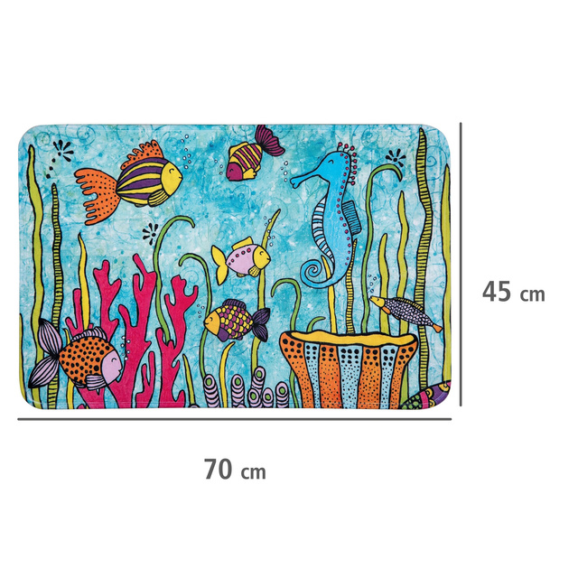 Covor de baie cu imprimeu color, 45 x 70 cm, WENKO