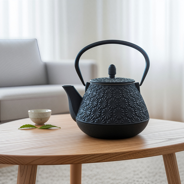 Ceainic din fontă cu infuzor TAKI, 1000 ml, negru