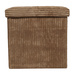 Taburet din velur-cord cu spațiu de depozitare TOBO, 38 x 38 x 38 cm