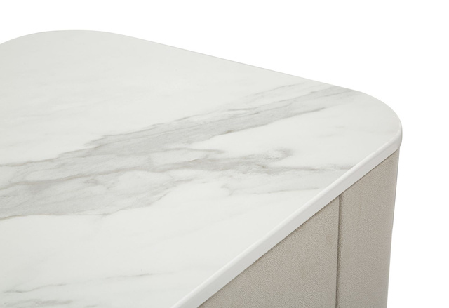 Noptiera cu sertare si detaliu auriu, 60 x 40 x 47 cm