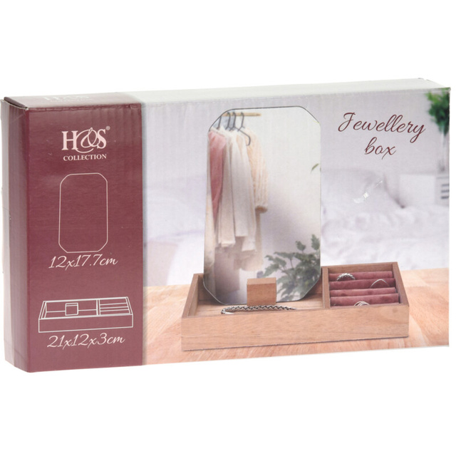 Cutie de bijuterii cu oglindă