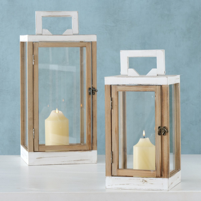 Felinare din lemn QUINTO, brad chinezesc, 2 buc