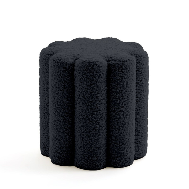 Pouf decorativ Bouclé, 38 x 40 cm, MOKA