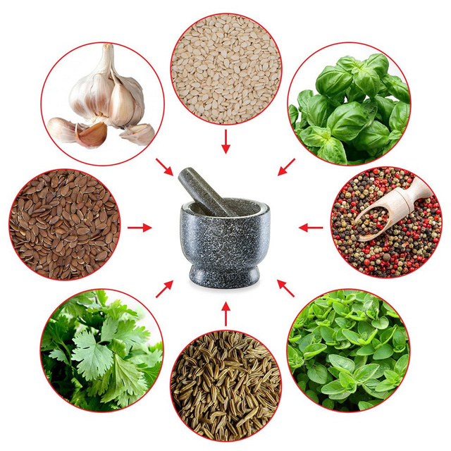 Mojar de bucatarie din granit cu pistil, ZELLER