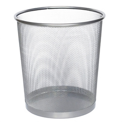 Coș de hârtie din plasă de oțel, ZELLER, gri