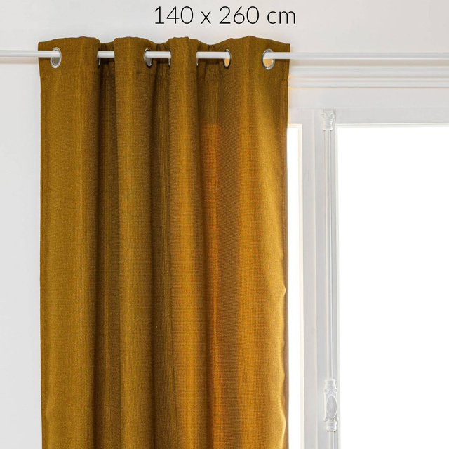 Draperie opaca Malo cu inele, 140 x 260 cm