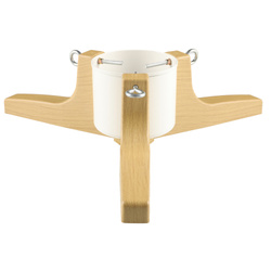 Suport pentru brad cu imitație de lemn, 62 cm, rezervor 2,2 l, alb