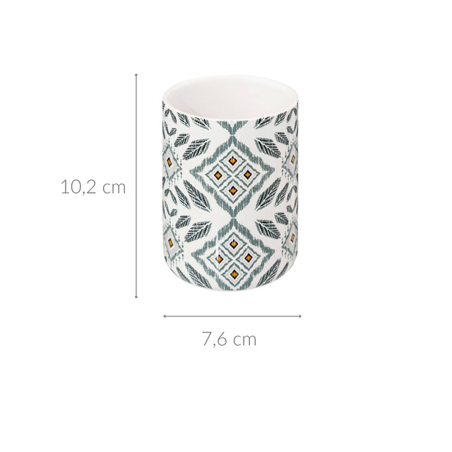 Cana pentru periuta de dinti HAPACHE, ceramica, Ø 7,6 cm
