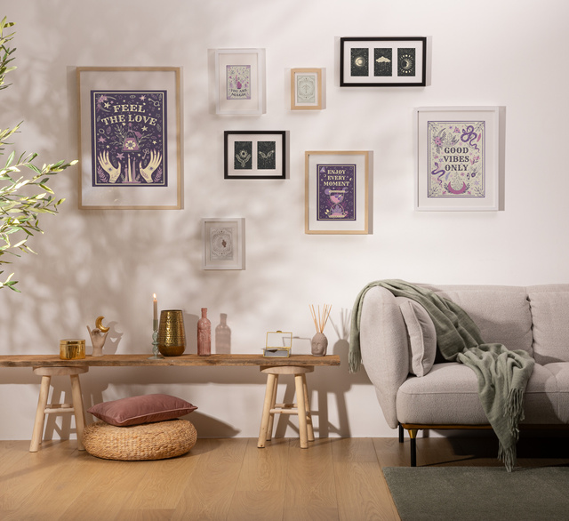 Taburet din lemn NYAR, Ø 28 cm