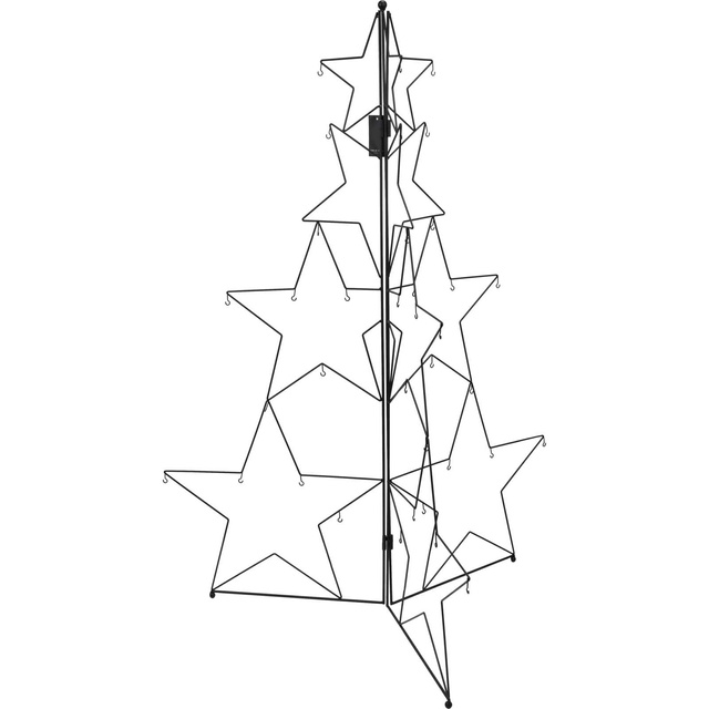 Decorațiune metalică în formă de brad, 110 cm