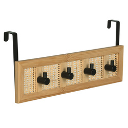 Cuier pentru usa ALLEGRE BAMBOO, 4 umerase, WENKO