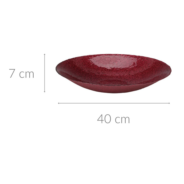 Vas decorativ din sticla, Ø 40 cm