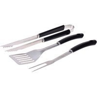 Set 3 accesorii pentru gratar, inox, manere confortabile