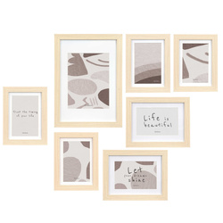 Set rame foto de perete MURAL, 7 rame de diferite dimensiuni