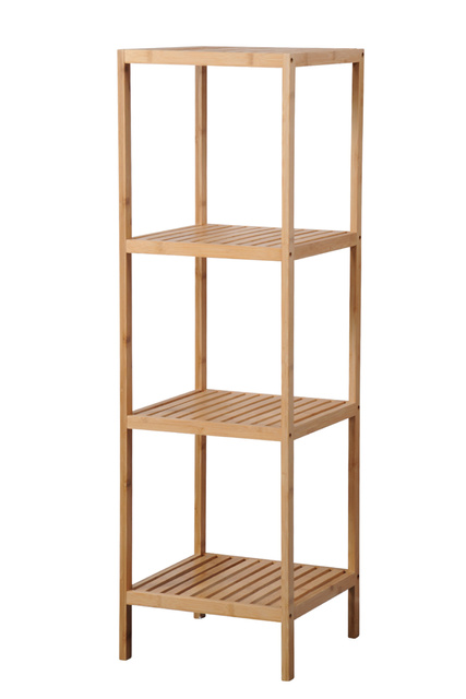 Raft din bambus, 4 rafturi, 115 x 35 x 35 cm, Kesper