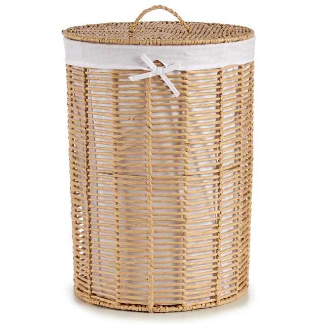 Set 2 coșuri din răchită cu capac, 76 l + 40 l