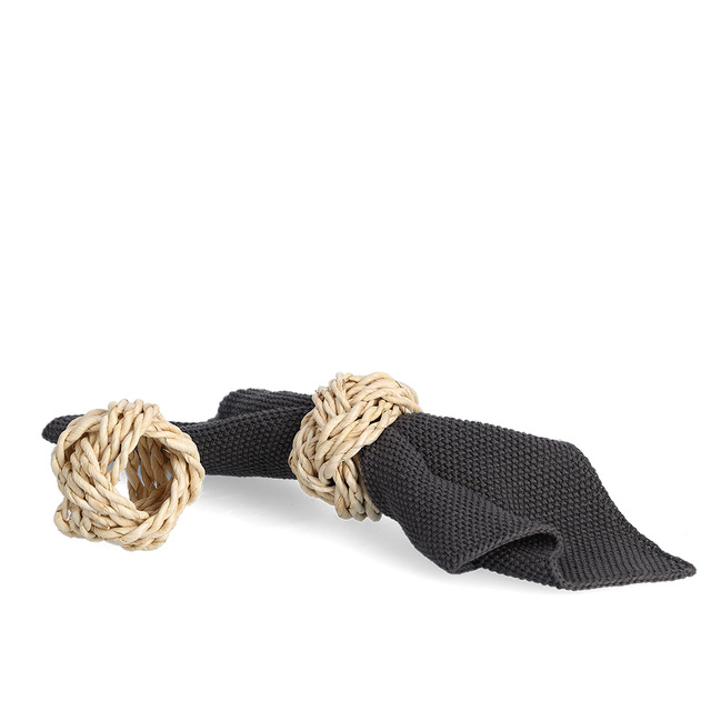 Set inele de servetel din rachita, Ø 5 cm