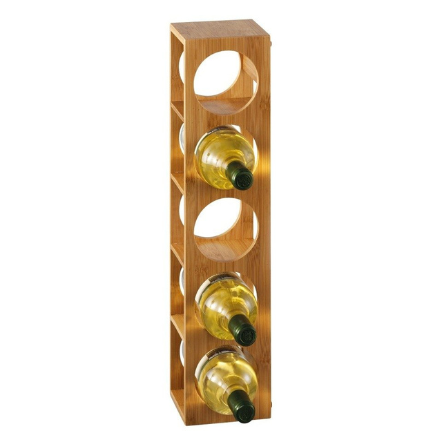 Suport din bambus pentru vin - 5 sticle