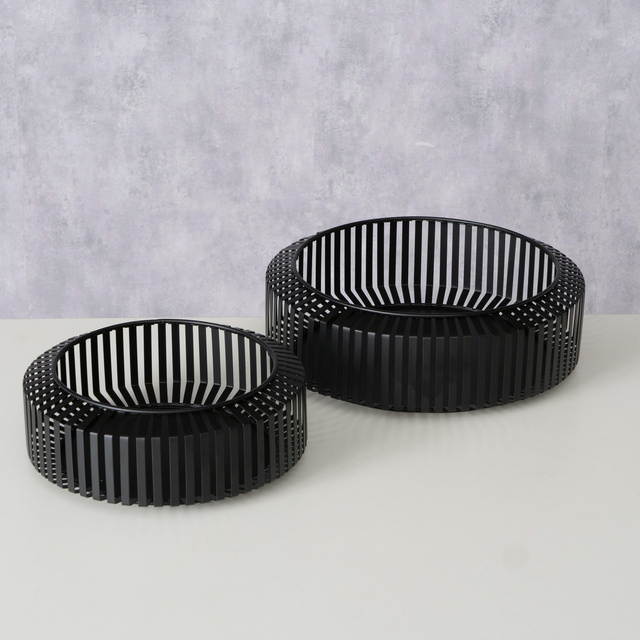 Boluri decorative metalice VIKI, 2 buc Ø 24-30 cm