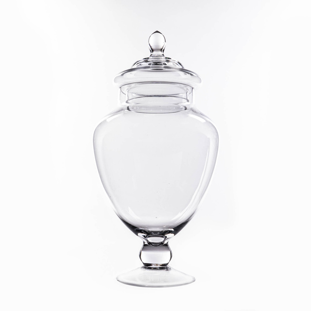 Borcan de bomboane, borcan, recipient din sticla cu capac, 30 cm
